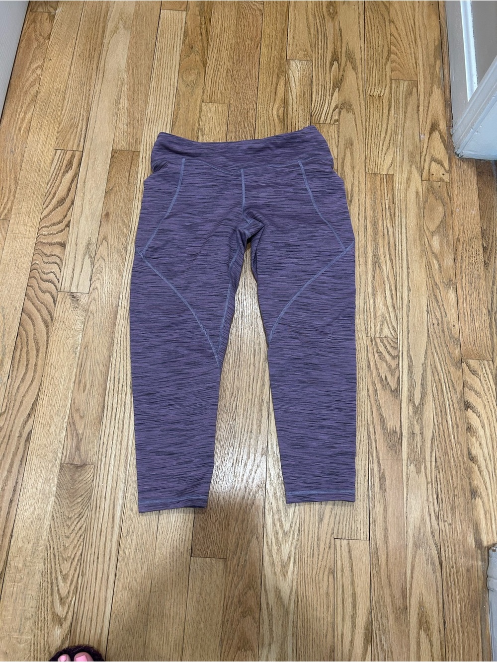 Patagonia Purple Heathered Capris Leggings